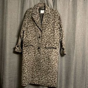 OLD NAVY LEOPARD PRINT COAT